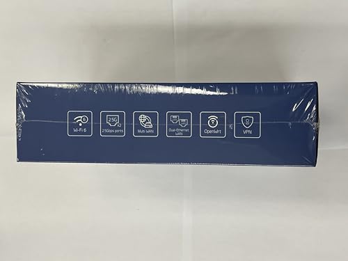 WiFi 6 Router – High-Speed 5GHz Gaming Router, Long Range, 2 x 2.5G Ports, VPN Support, Ideal for Fibre Modem, Streaming, and Business