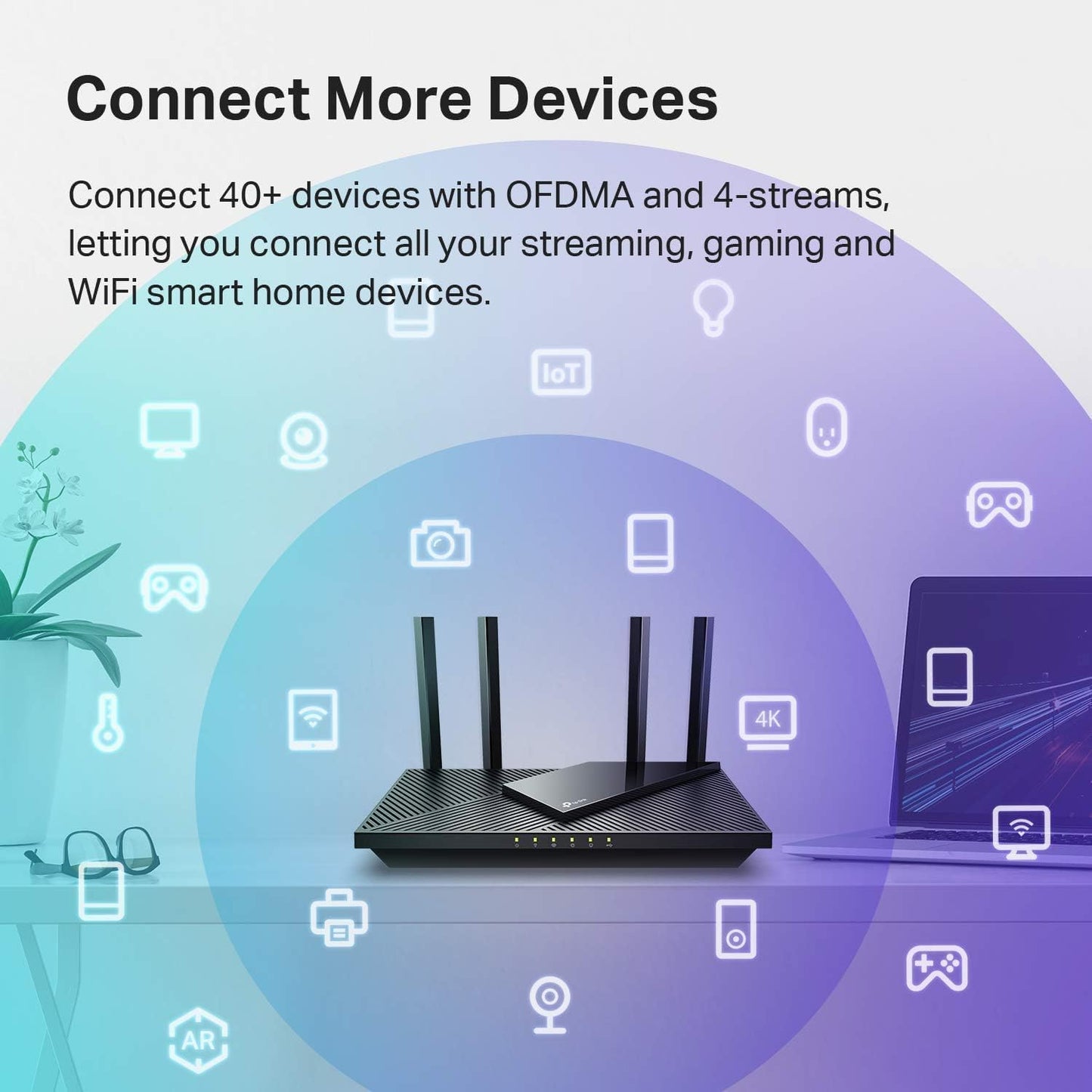 TP-Link Archer AX21 AX1800 WiFi 6 Router – Dual-Band Gigabit, EasyMesh, Alexa-Compatible, Certified for Humans