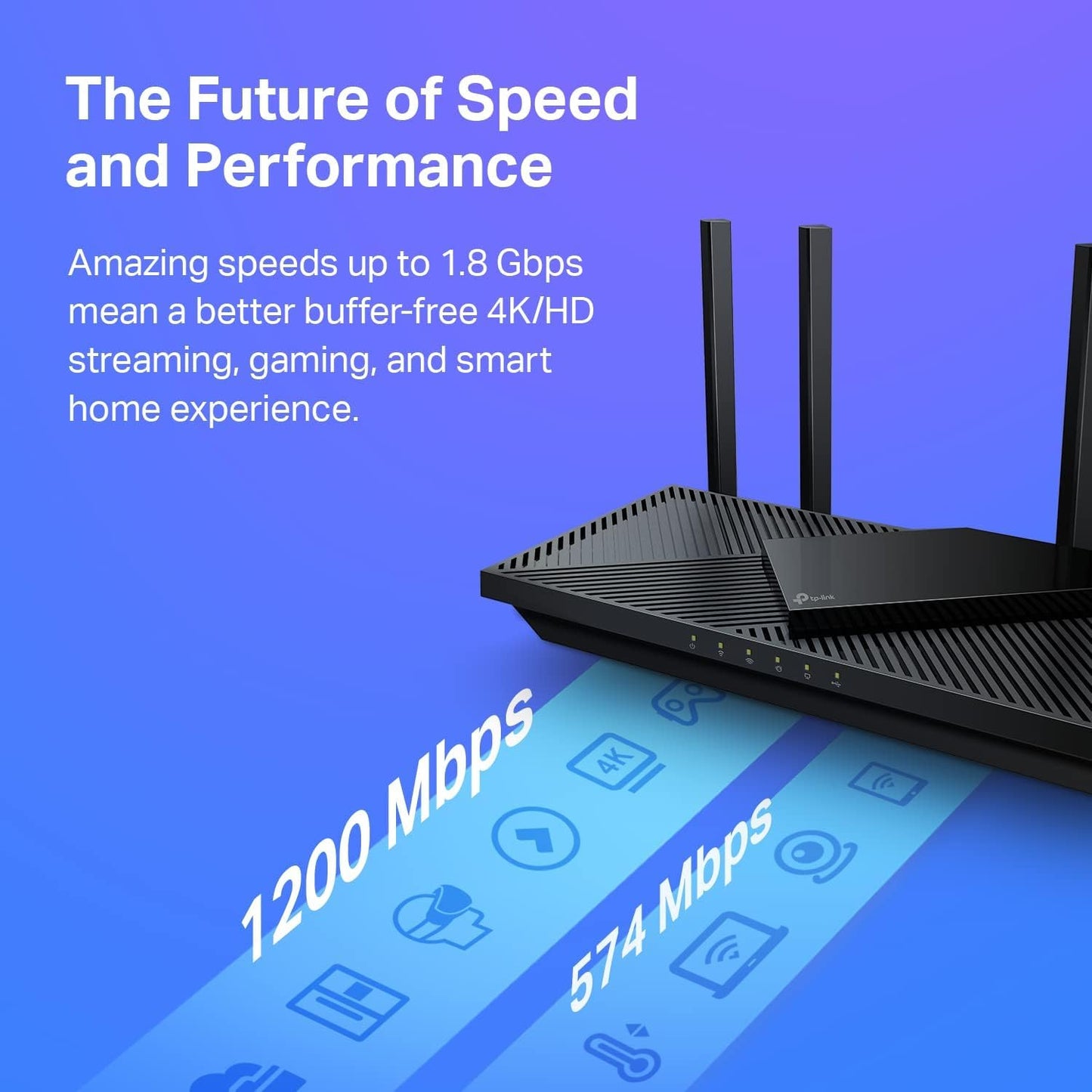 TP-Link Archer AX21 AX1800 WiFi 6 Router – Dual-Band Gigabit, EasyMesh, Alexa-Compatible, Certified for Humans