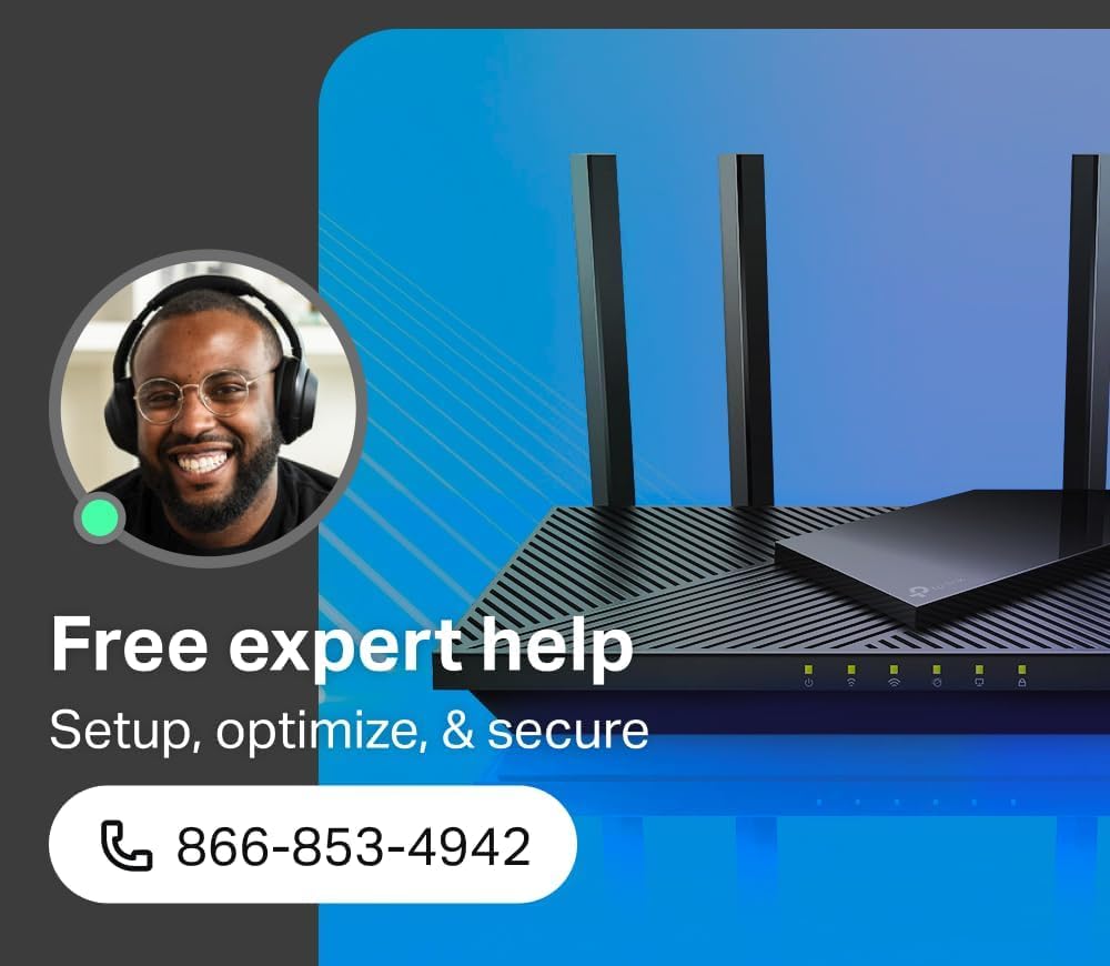TP-Link Archer AX21 AX1800 WiFi 6 Router – Dual-Band Gigabit, EasyMesh, Alexa-Compatible, Certified for Humans