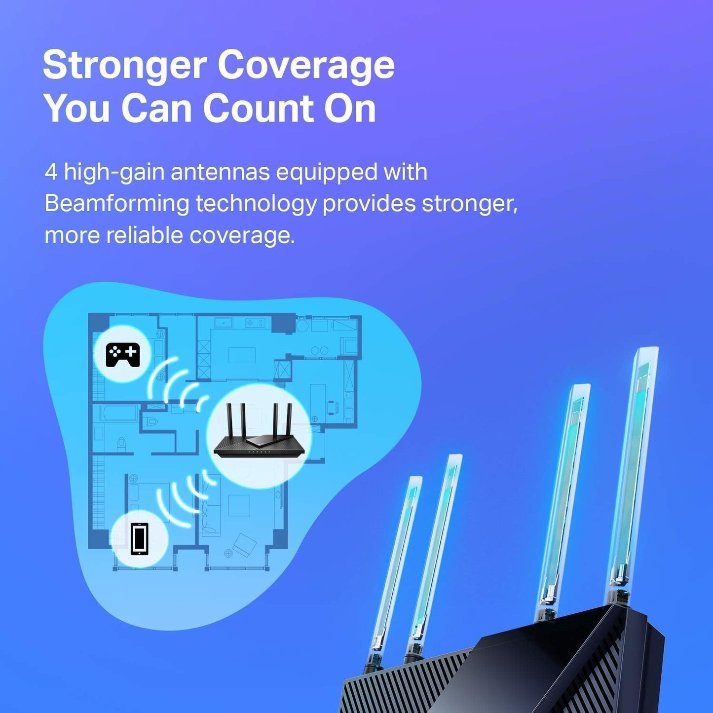 TP-Link Archer AX21 AX1800 WiFi 6 Router – Dual-Band Gigabit, EasyMesh, Alexa-Compatible, Certified for Humans